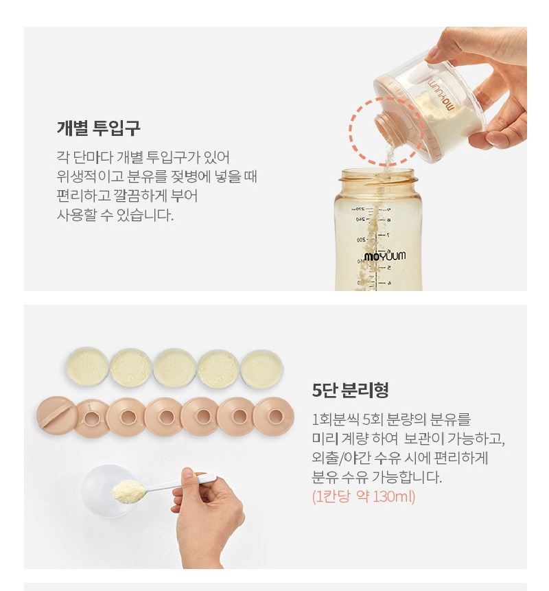 각 단의 개별 투입구 상세