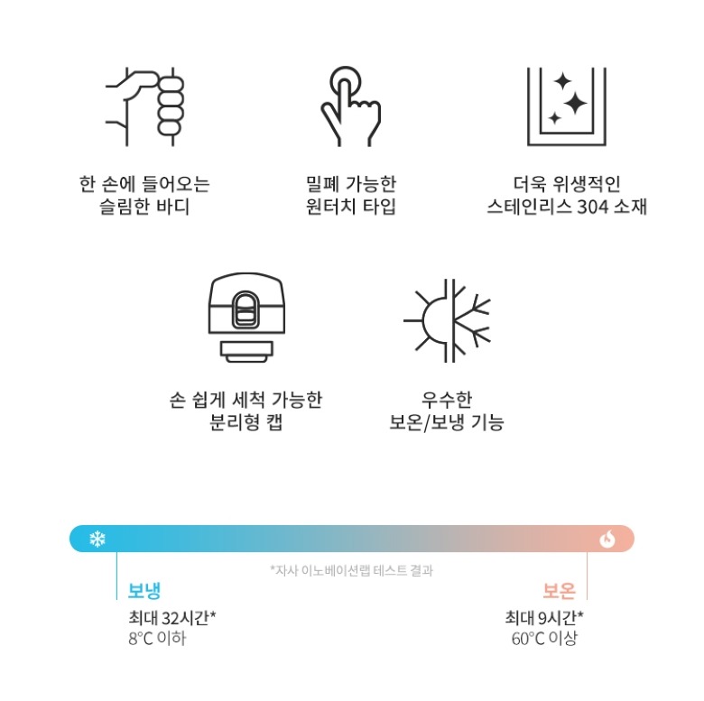 제품 크기와 색상 안내