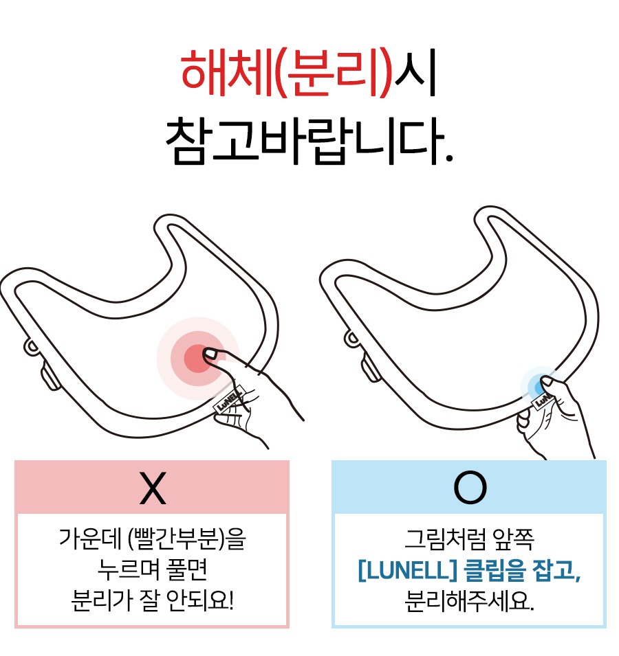트립트랩 트레이 뒷면과 건조 안내